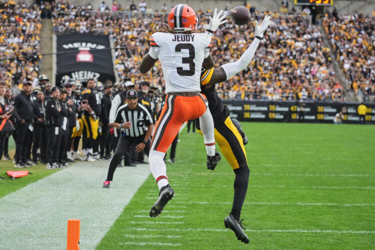Browns receiver Jeudy leading league in drops